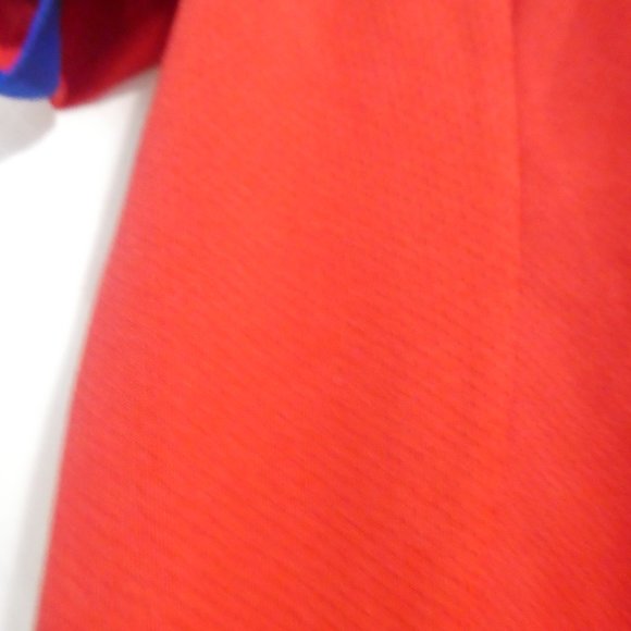 ATHLETIC WORKS | large, 14 | Red Exercise T-Shirt | Mesh Sides | White Stripes - Picture 7 of 13